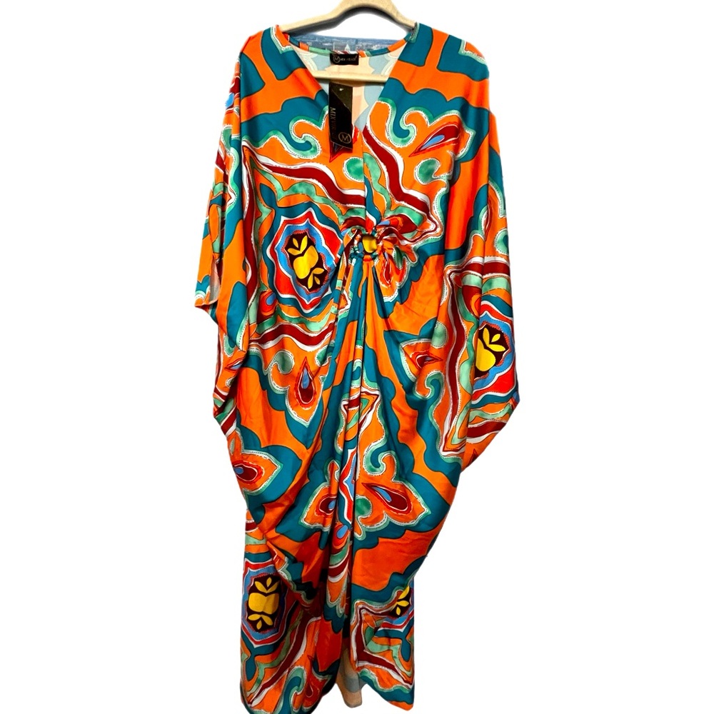 NWT MIX VIRAGE design colorful dress ,